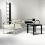 Modern Chair Medieval Minimalist Leisure Chair Stainless Steel Frame