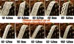 Ivory 2.5cm Width Vintage Style Cotton Crochet Lace Edge Trim Ribbon Sewing