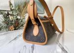 Monogram Printing 30cm Women'S Leather Crossbody Sling Bag Gold Ball Decoration
