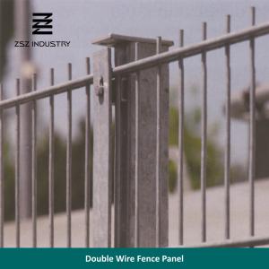 China Farm Galvanised Wire Mesh Panels , Double Rod Weld Mesh Fencing Panels factory