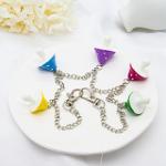 Christmas Gift Rainbow Stainless Steel Necklace Chain For Women Little Girls