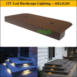 China Outdoor 12V Led Deck Light, 6&quot; led Hardscape lights, 12V Led Step Light for Stair Lighting factory