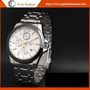China D009A Day&amp;Date Analog Watch Fashion Jewelry Wholesale Stainless Steel Quartz Watch for Man factory