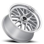 silver aluminium alloy 1 piece forged wheel via jwl standard for car