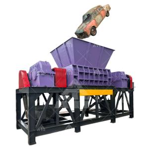 China Waste Tyre Industrial Metal Shredder Customization Two Shaft Shredder factory