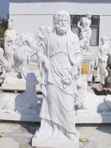China Western Man white marble statues with polish finish factory