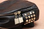 Fashion Pu Rivet Backpack Preppy Style For Women Bag