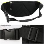 Zipper Closure Waterproof Waist Pouch Nylon Women Fanny Pack 13cm High