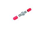 Single Mode Optical Fiber Adapter 1200-1600nm 2 Core ST To ST Fiber Coupler