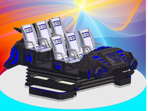 6 Seats 9d Virtual Reality Simulator Movie Theater plastic Material