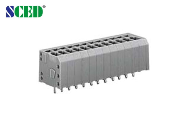 China 16A Screwless Spring Terminal Block Electrical Pitch 3.81mm 300V factory