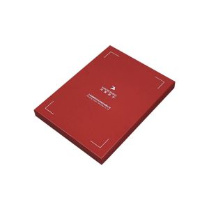 Custom Lid-Off Box Protective Varnish Rigid Packaging Red Box