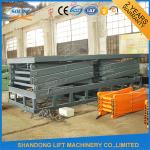 Red Double Hydraulic Scissor Car Lift For Warehouse Car Parking