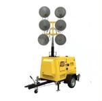 Hydraulic Lifting Mobile Light Tower , IP54 6*1000W Metal Halide Lamp