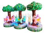 Coin Operated Tree Carousel 3 Players Horse Kiddie Rides