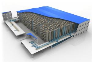 China ASRS MHS Automated Warehouse System for Chemical Fiber Industry factory