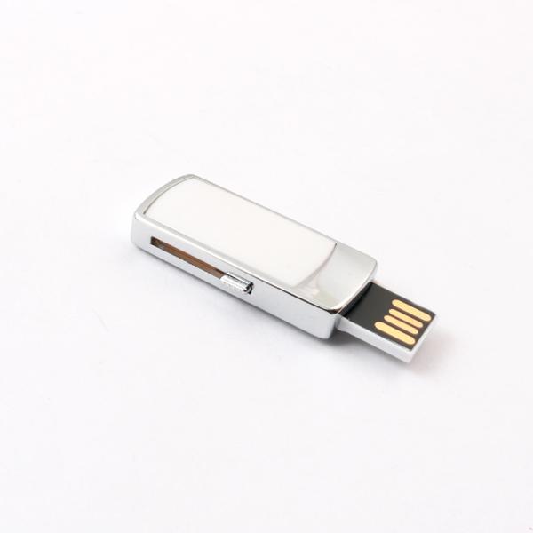 Shockproof Metal USB Flash Drive Silver And Customized Color Laser / Dome /