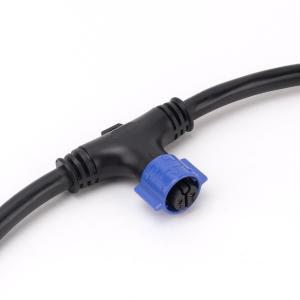 China Male Female Waterproof Electrical T Connectors , 20A PA66 T Type 2 Pin Connector factory