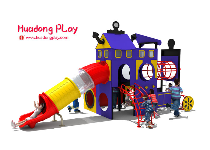 PE Board Plastic Playground Equipment Mix Vivid Color 4 Cubic Meter