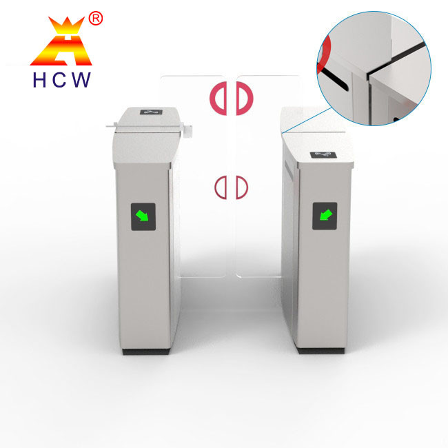 304 Stainless Steel Sliding Turnstile Barrier Gate High Security Infrared Anti Pinch