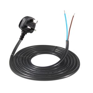 15A 125V NEMA 5-15P Power Cord with Stripped Tinned Ends