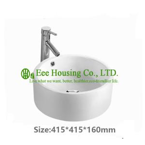 China hot sell small size ceramic bathroom sink,factory ceramic sink basin,China porcelain ware wash basin with cabin factory