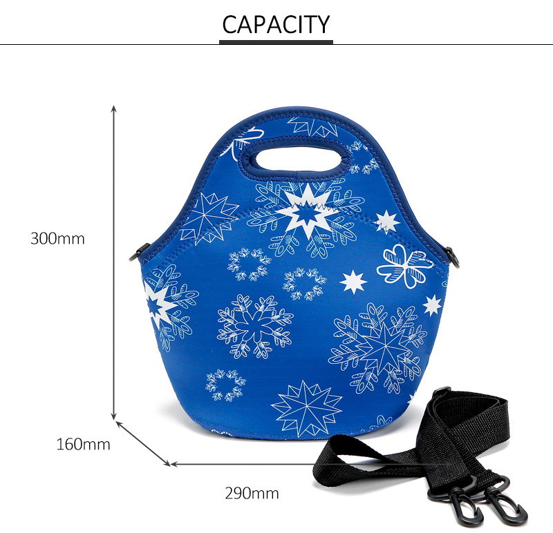 Food Waterproof Insulated Neoprene Shoulder Picnic Cooler Bag