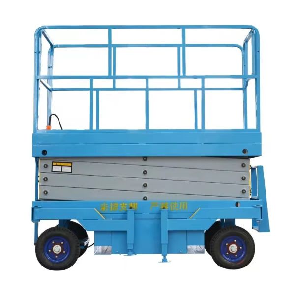 4 wheels Mobile Scissor Lift Aerial Work Lift Platform with CE Certificate