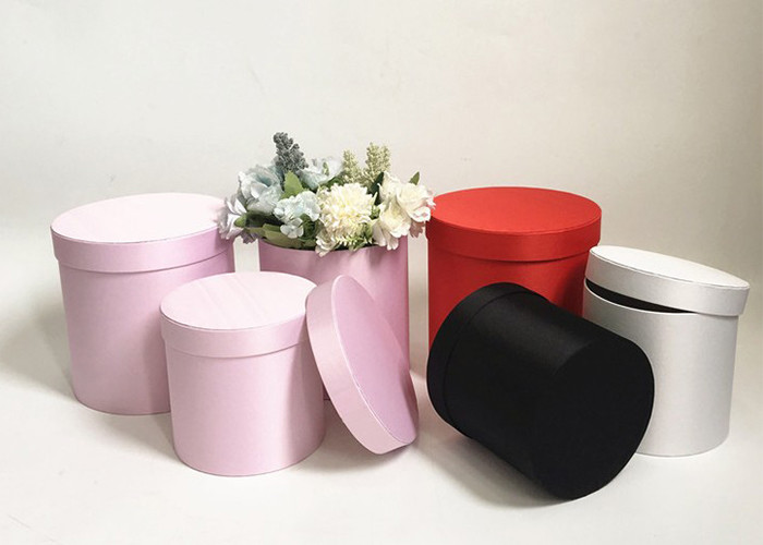 2mm Thickness Offset Printing Round Cardboard Boxes CMYK