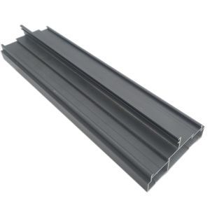 China Powder Coating Gray Aluminium Window Extrusions Wind Resistance on sale