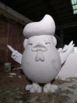 Public special attraction American President Donald trump statue in outdoor