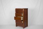 Elegant Solid Wood Bedroom Furniture , Walnut Bedside Table Space Saving
