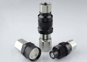 China Thread Locked Type Flush Face Hydraulic Quick Couplers LSQ-VEP Black Zinc Nickle Plated factory