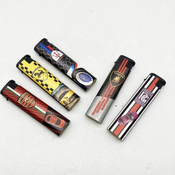 Five Colors Disposable Refillable Windproof Lighter Wholesale Encendedor with The Cheapest Price Portable Plastic Lighter