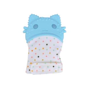 China Baby Shower Gift Pain Relief Teething Mitt BPA Free Silicone Safe Food Grade Teether Glove Unisex Prevent Scratch Mitten factory