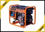 Economical 5 Kw Gasoline Electric Generator Orange Color Continuous Stable