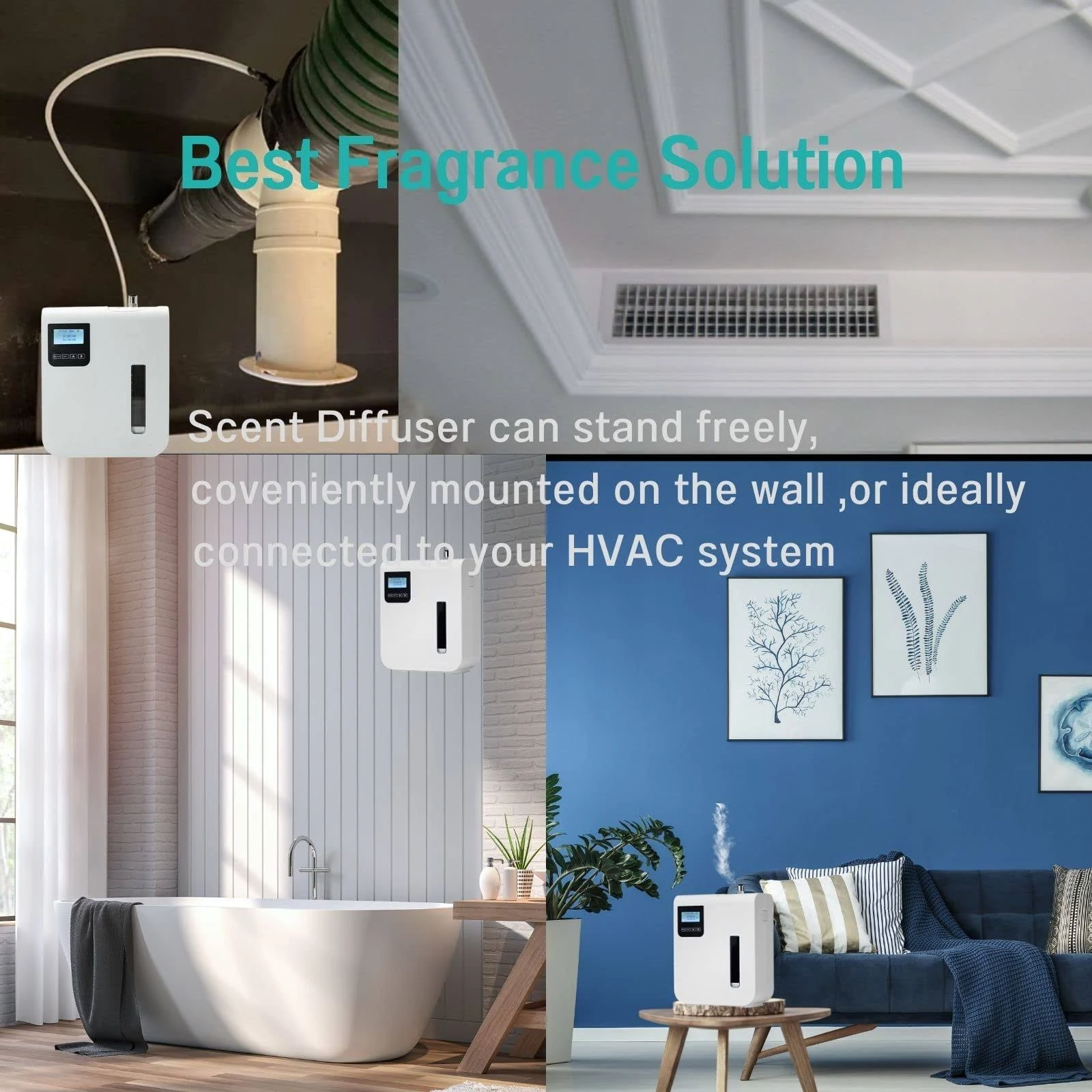 Cold Atomization Pure Essential Oil Aromatherapy Machine Smart WIFI Control Wall-mounted Home Commercial Aromatherapy Machine