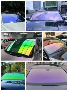 China High Transmittance 99%UVR Chameleon Window Film PET Material High Precision factory