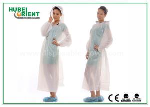 China Waterproof Transparent Disposable Exam Gowns Outdoor For Adult , 0.017mm Thickness factory