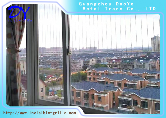 316 Stainless Steel Cables Balcony Invisible Grille For Burglar Alarm With 100kg Load Capacity