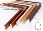 Wood Grain Effect Aluminium Picture Frame Mouldings For Art Show
