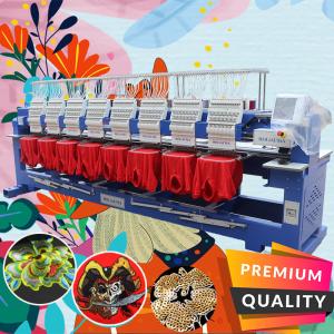 China Best dahao cheapest holiauma 8 head embroidery machine china best industrial embroidery machine for cap t-shirt flat 3d factory