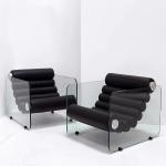 Simple Transparent Acrylic Leisure Single Chair Fiberglass Shaped Recliner