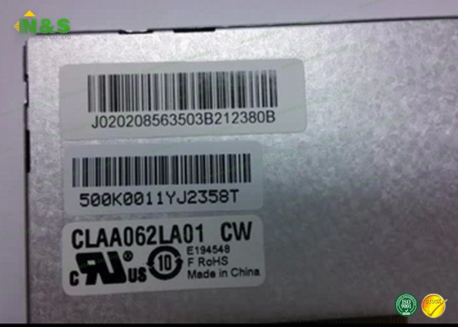 CLAA062LA01CW CPT 16 (Typ.)(Tr+Td) Response Time Antiglare Surface