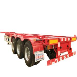 China Custom's Requirement 3 Axles 53ft Skeletal Trailer for 20ft 40ft 45ft Container factory