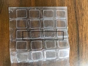 China Double Side Polished Synthetic Sapphire Glass 10 X 12.3mm 0.5mm Thickness factory