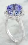 Flower Design JewelersClub Tanzanite Ring Sterling Silver Ring Jewelry with