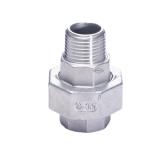 Silver 201 304 316 Union Flat Female to Male NPT BSPP BSPT Stainless Steel