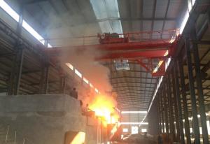China Casting Steel Mill Double Girder Overhead Crane 30 Ton High Work Efficiency factory