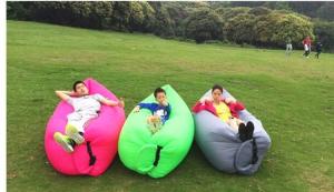 China lightweight inflatable lamzac hangout fast inflatable sofa air bed factory